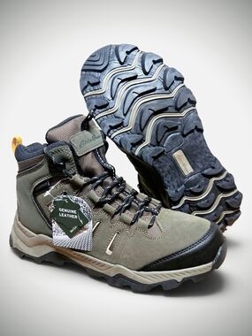 NEW Eddie Bauer Men's 8 Waterproof Leather Outdoor Hiking Boot Crowden, Green